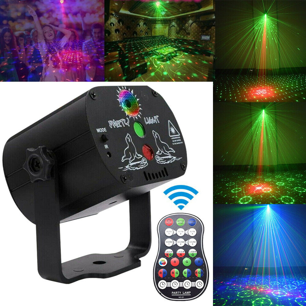 128 Patterns LED Laser Projector Light RGB Disco DJ Party Bar Club Stage Light