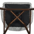 thumbnail image 3 of Homy Casa Bar Stools Set of 2, 30" Upholstered Velvet Modern Stools for Home Kitchen, Beige Grey, 3 of 5