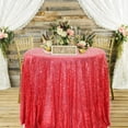 thumbnail image 4 of Mantel de lentejuelas redondo con drapeado brillante, mantel de tela brillante, mantel de lentejuelas para decoraciones de bodas, fiestas de cumpleaños, Navidad y Año Nuevo, 4 of 6