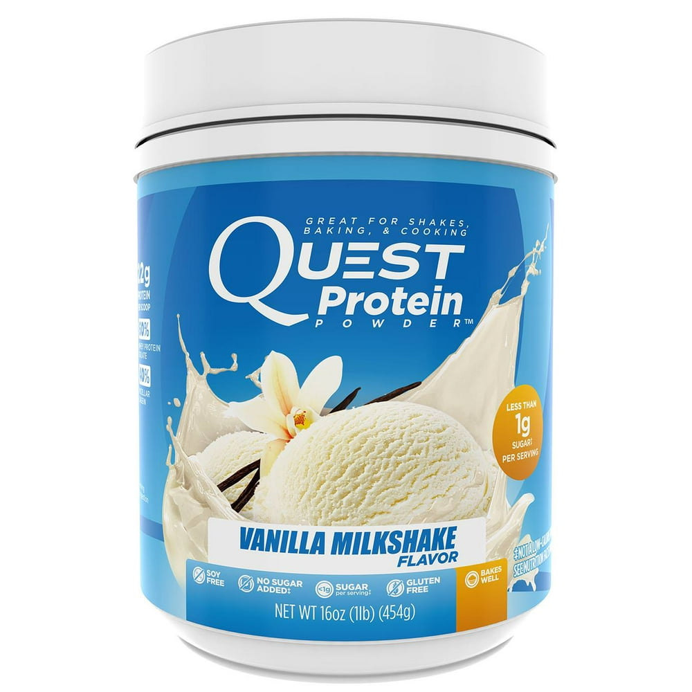 Quest Protein Powder, Vanilla Milkshake, 22g Protein, 1 Lb Walmart