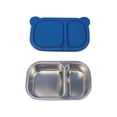 thumbnail image 2 of Dvkptbk lunch Boîte à en Acier Inoxydable Contenants à Collation en Acier Inoxydable avec Couvercles en Silicone Contenants de Préparation de Repas Réutilisables Contenants de Rangement pour Aliments à 2 Compartiments, 2 of 6