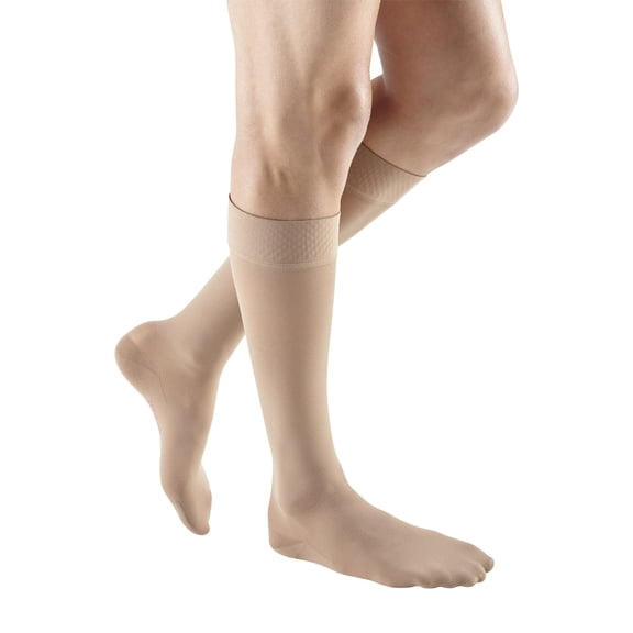 Mediven Plus, Calf High w/ Silicone Topband 30-40 mmHg (Size: VII) Beige