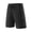 Black, variant on Men's Ice Silk Quick-Dry Athletic Shorts - 100% Polyester, Elastic Drawstring Waist, Split Hem, Functional Pockets for Outdoor Running, Gym Training and Casual Daily Wear