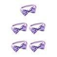 thumbnail image 2 of Greeniant pajarita cuello moda mascotas correas decoraciones Push-pull cinta para cachorros gatos morado punto blanco 5piezas, 2 of 5