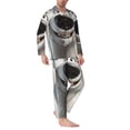 thumbnail image 2 of Fotbe Smiling Polar Bear Pijama de Hombre con Estampado de Manga Larga, Conjunto de 2 Piezas, Ropa de Dormir Suave y Cómoda con Bolsillos-XX-Large, 2 of 7