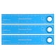 thumbnail image 1 of 3uds Recta Regla 6 Pulgadas Métrica Inglés Sistema Aluminio Aleación Regla Lupa Medición Herramienta para Niños Estudio Aula Oficina, Cielo Azul, 1 of 5
