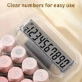 thumbnail image 5 of 1PC Transparent Gradient Large Button Calculator Large Screen Electronic Calculator 10 Digit Student Specific Calculator, 5 of 9