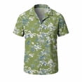 thumbnail image 5 of Titcea Hawaiian Shirts Men Short Sleeve Lapel Stylish Palm Tree Print Shirt Loose Comfort Summer Beach Vacation Tops, M-3XL, 5 of 8