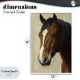 thumbnail image 4 of Stupell Industries Rustic Lodge Beautiful Brown Horse Portrait White Framed Giclee Art, 12 x 18, by Petals Prints Design, 4 of 8