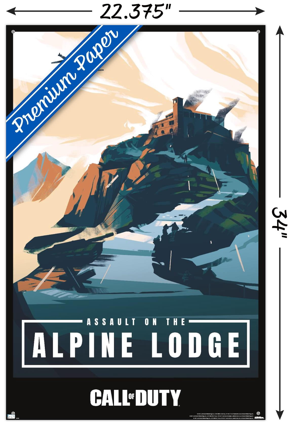 Call of Duty: Vanguard - Alpine Lodge Wall Poster with Pushpins, 22.375" x 34"