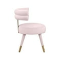 thumbnail image 5 of Meridian Furniture Fitzroy Pink Velvet Dining Chair (Set of 2), 5 of 6