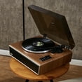 thumbnail image 5 of Arkrocket Huygens Bluetooth Belt Drive Vintage Wooden Turntable with Built-in Speakers, Brown, 5 of 10