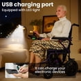 thumbnail image 5 of Foldable Electric Wheelchair,20+ Miles Long-Range(286LBS)Lightweight Portable Electric Wheelchair for Adults,Smart Motorized Mobility Scooter with 360°Joystick,Warranty,Purple, 5 of 16