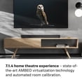 thumbnail image 3 of Sennheiser AMBEO Soundbar Plus for TV and Music with Immersive 3D Surround Sound, Virtual 7.1.4 Speaker Setup, Built-in Dual Subwoofers, Advanced Streaming Connectivity, Night Mode, Black, 3 of 5