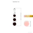 thumbnail image 4 of ANGARA Natural Channel-Set Round Garnet Three Stone Journey Pendant in 925 Sterling Silver for Women (Size-4mm) | January Birthstone, Anniversary, Jewelry Gift for Women | Natural Garnet Necklace, 4 of 8