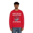 thumbnail image 4 of Sorry I'm late I was watching my 3d printer, 3D Printer hobbies maker - Unisex Heavy Blend Crewneck Sweatshirt, 4 of 9