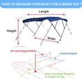 thumbnail image 5 of Leader Accessories 4 Bow Bimini Boat Top with Aluminum Fram,10 Colors,13 Sizes, 5 of 6