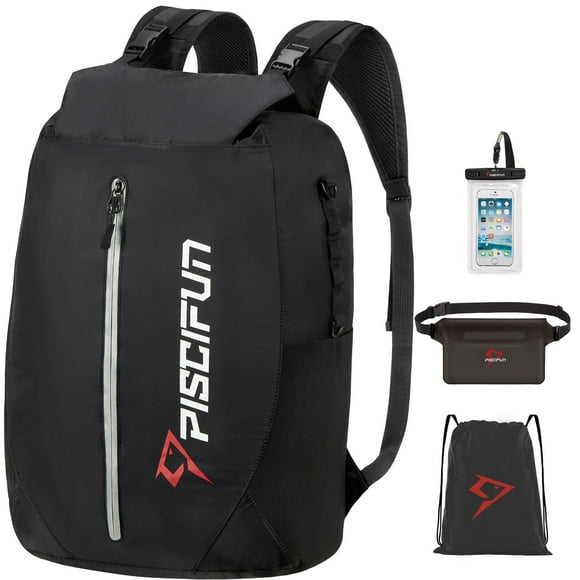 Mochila seca impermeable Piscifun 30L con funda para teléfono