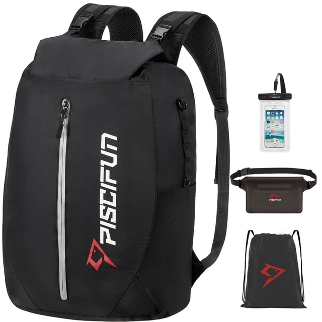 Mochila seca impermeable Piscifun 30L con funda para teléfono