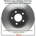 thumbnail image 2 of Detroit Axle - Front Brake Rotors for Dodge Avenger Caliber Chrysler 200 Jeep Compass Patriot Outlander Replacement Disc Brake Rotors : 11.57" Rotor, 2 of 5