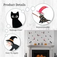 thumbnail image 3 of Decalcomania Witches Cats & Bats Wall Decals - Set of 82 Stickers Hand Drawn Colorful Witch Cat Bat Silhouettes Decorations Removable Peel and Stick Halloween Indoor Decor, 3 of 5