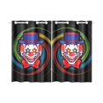 thumbnail image 1 of BSDHOME Clown Head Smile Face Window Curtain Kitchen Curtain 26x39 inches (Two Pieces), 1 of 3