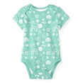 thumbnail image 5 of Garanimals Newborn & Baby Girl Cotton Lap-Shoulder Short-Sleeve Bodysuits, 4-Pack, Sizes 0–24M, 5 of 10