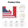 thumbnail image 2 of Fuzoiu USA Canada Flag Print Canvas Wall Art for Bathrooms,Wall Decor for Bedroom,Framed Artwork for Wall,Modern Wall Decorations Prints Picture for Kitchen Home, 2 of 6