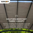 thumbnail image 4 of Sunjoy 10x12x8.1  arched roof Heat transfer Post Metal Pergola with Canopy, 4 of 11