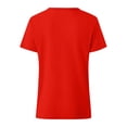 thumbnail image 5 of RQYYD Womens Short Sleeve Half Zip Dressy Tops Solid Casual Blouses Basic Tee Daily Clothes, 5 of 7