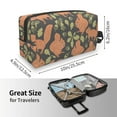 thumbnail image 3 of Uemuo Squirrel And Nuts Pattern Portable Toiletry Bags with Handle, Waterproof travel Make up Bags for Women, Large Capacity Travel Cosmetic Bags, 3 of 9