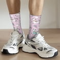 thumbnail image 6 of Vsdgher Llama Unicorn and Rainbow Crew Socks for Men & Women, Breathable Casual Athletic Ankle Socks, 6 of 6
