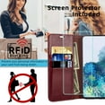 thumbnail image 2 of MONASAY Galaxy S21 5G Wallet Case, 6.2 inch,[Screen Protector Included][RFID Blocking] Flip Folio Leather Cell Phone Cover with Credit Card Holder for Samsung Galaxy S21 5G, 2 of 7