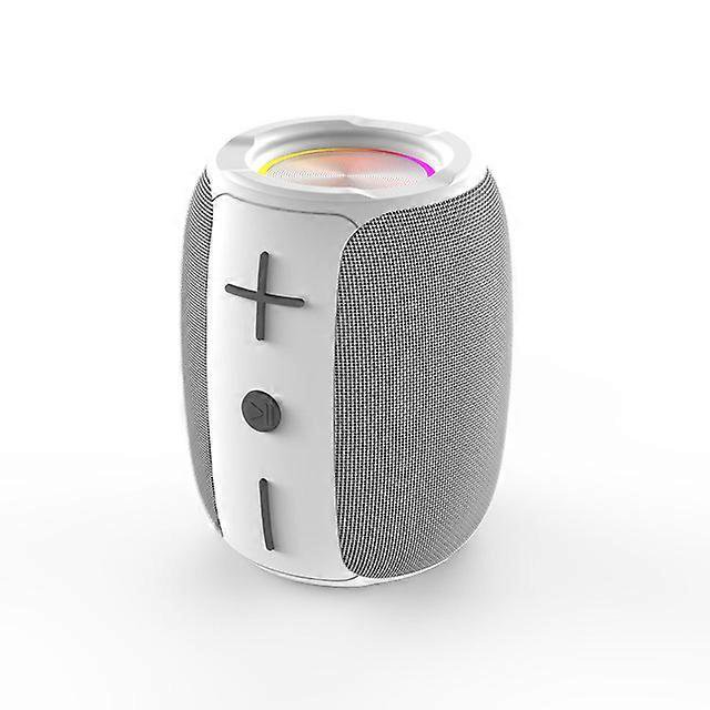 MOVER X8 Altavoz portátil inalámbrico con Bluetooth, columna impermeable, sonido HIFI sin pérdida, calidad de sonido, subwoofer estéreo, color blanco