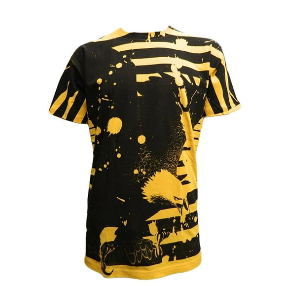 Konflic Men's Freedom Eagle Vintage MMA T Shirt, Yellow Small