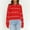 Red, variant on HOMBOM White Sweaters for Women Crewneck Pullover Slouchy Long Sleeve Lightweight Womens Tops