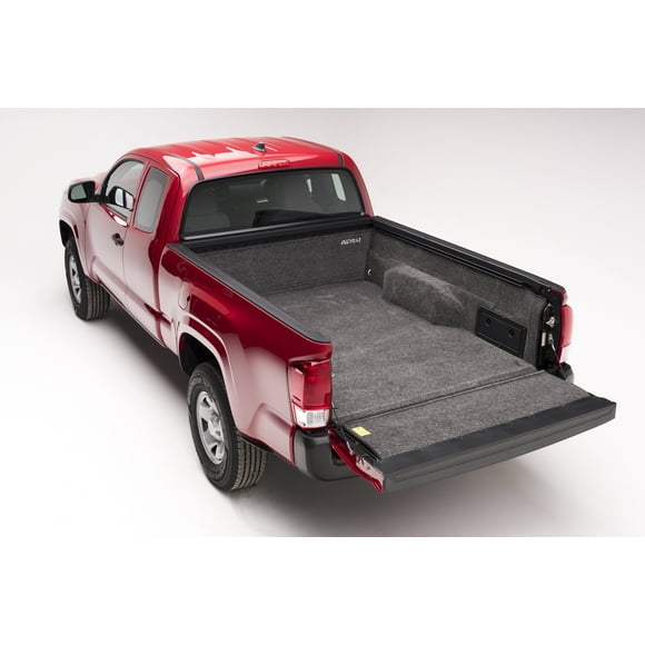 Fits 2005-2022 Toyota Tacoma BedRug Bed Liner BRY19SBK Classic; Drop In; Under Bed Rail; Dark Gray; Carpet-Like Polypropylene; Tailgate Liner Included