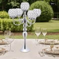 thumbnail image 4 of Beautiful Iron and Crystal Candle Holder – Easy to Assemble, Elegant Design, Ideal Gift for Loved Ones, 4 of 6