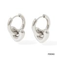 thumbnail image 1 of Pendientes de acero inoxidable con hebilla para la oreja, de titanio, con forma de corazón, estrella y luna, de lujo, con nicho brillante para mujer, 1 of 6