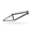 Black, variant on Huffy Sledgehammer 20.9" Top Tube BMX Freestyle Frame, 4130 Chromoly, Black