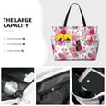 thumbnail image 3 of Disketp Peonies And Roses Large Capacity Beach Bag, Waterproof Sandproof Beach Swim Pool Bag Tote Bag for Women, 3 of 7