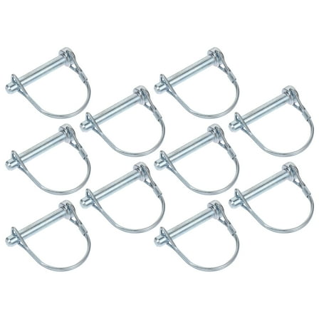 10 Pcs Insurance Pin Shaft Locking Hitch Pin Trailer Pin Square Shaft Locking Pin Safety Coupler Pin Positioning Pin