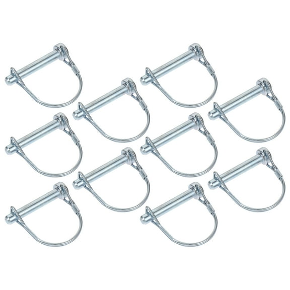 10 Pcs Insurance Pin Shaft Locking Hitch Pin Trailer Pin Square Shaft Locking Pin Safety Coupler Pin Positioning Pin