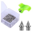 thumbnail image 4 of Spikes de pistas de zapatos de pista de 50 piezas para practicar a corta distancia corriendo Plata, 4 of 8