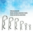 thumbnail image 4 of R Clip Assortment Kit, Retaining Pin Clips Zinc Plated Finish Double Coil 100PCS  for Car Repair Fastening, 4 of 8