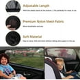 thumbnail image 4 of Car Window Shade, 2 Pack Car Back Window Sun Shade, and Privacy Protect for Toddler Kids Baby Adult, Double Layer Design, 4 of 5