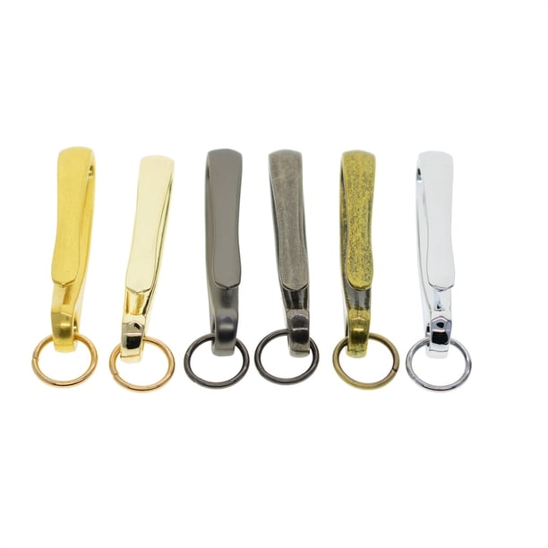 Llavero Holder 80mm Gancho de pesca japonés Pesca Portátil Reutilizable Interior Taller al aire libre Compras Llavero Anillo 6 piezas Monstrate HA010775-00
