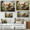 thumbnail image 4 of Designart "Mischievous Monkey Pastoral Green and Brown Monkey" Animals Floater Framed Wall Decor, 4 of 7