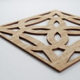 thumbnail image 4 of Ekena Millwork 11 3/8"W x 11 3/8"H x 1/4"T Small Baytown Decorative Fretwork Wood Wall Panels, Red Oak, 4 of 13