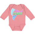 thumbnail image 3 of Inktastic Mermaid Vibes- mermaid tail Girls Long Sleeve Baby Bodysuit, 3 of 5